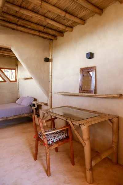 Work desk in a room for rent in co-living