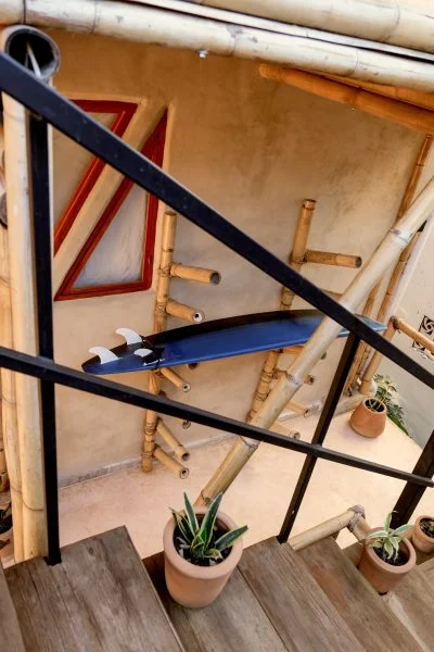 Surfboard in the co-living house