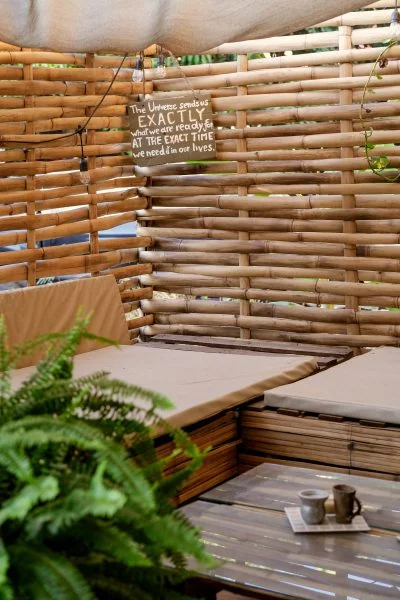 Cosy corner of the co-living space lounge